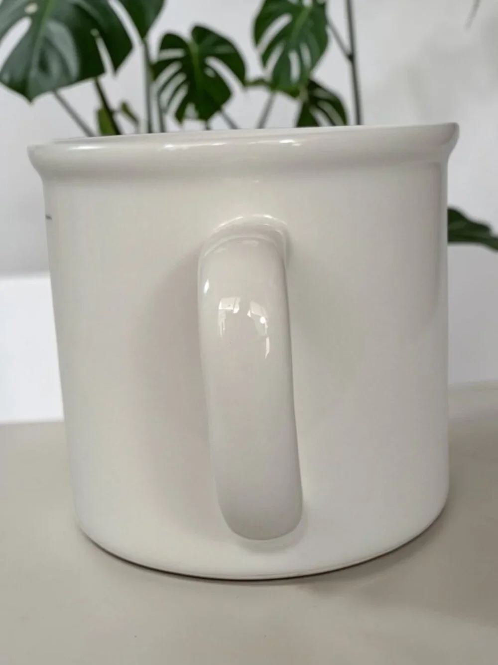 Vintage Pottery Barn Monogram “J” Letter Alphabet White Coffee Tea Mug